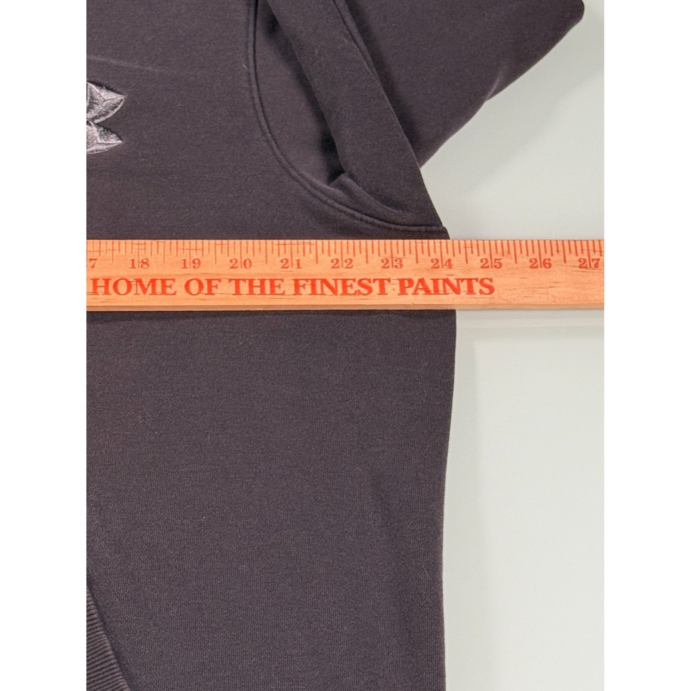 UNDER ARMOUR Solid Gray Cotton Blend Mens Kangaroo Pocket Hoodie - Large - Picture 8 of 12
